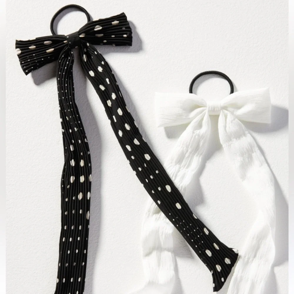 Anthropologie Polka Dot Hair Bow new with tags